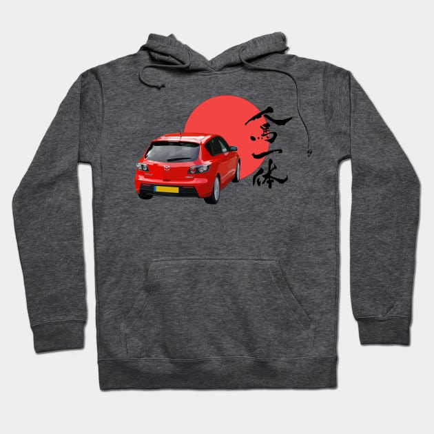 Mazda 3 Jinba Ittai Hoodie by mudfleap